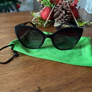 Kate Spade Black Cat-Eye Sunglasses